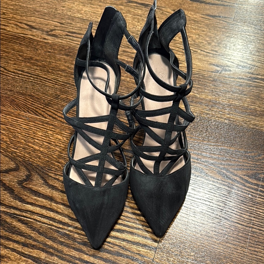 ASOS Black Heeled Strappy Shoes